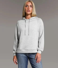 Tops|Activewear | BKE Marled Hoodie Heather Grey
