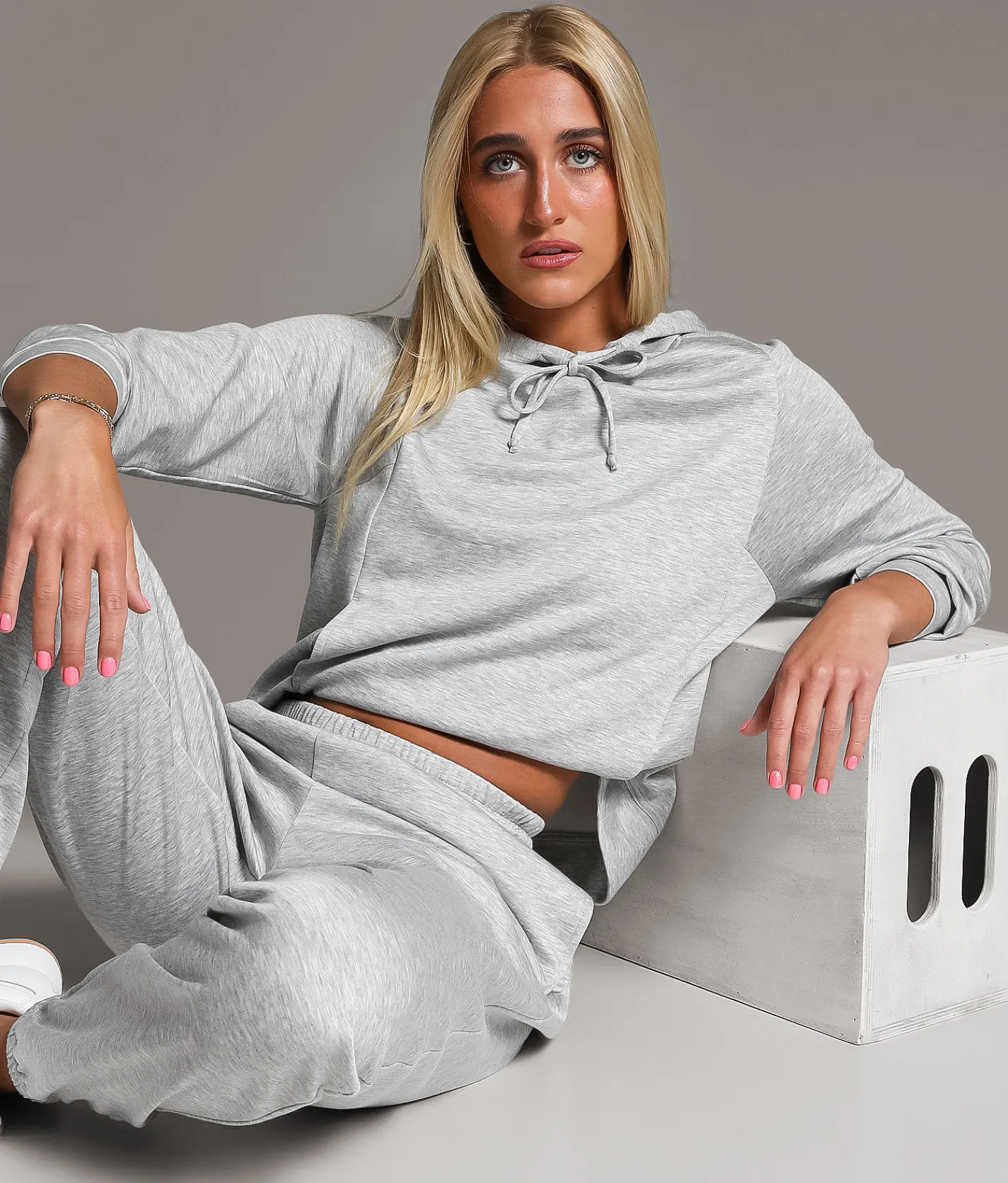 Tops|Activewear | BKE Marled Hoodie Heather Grey