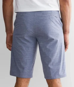 BKE Marled Hybrid Stretch Walkshort Light Blue Clearance