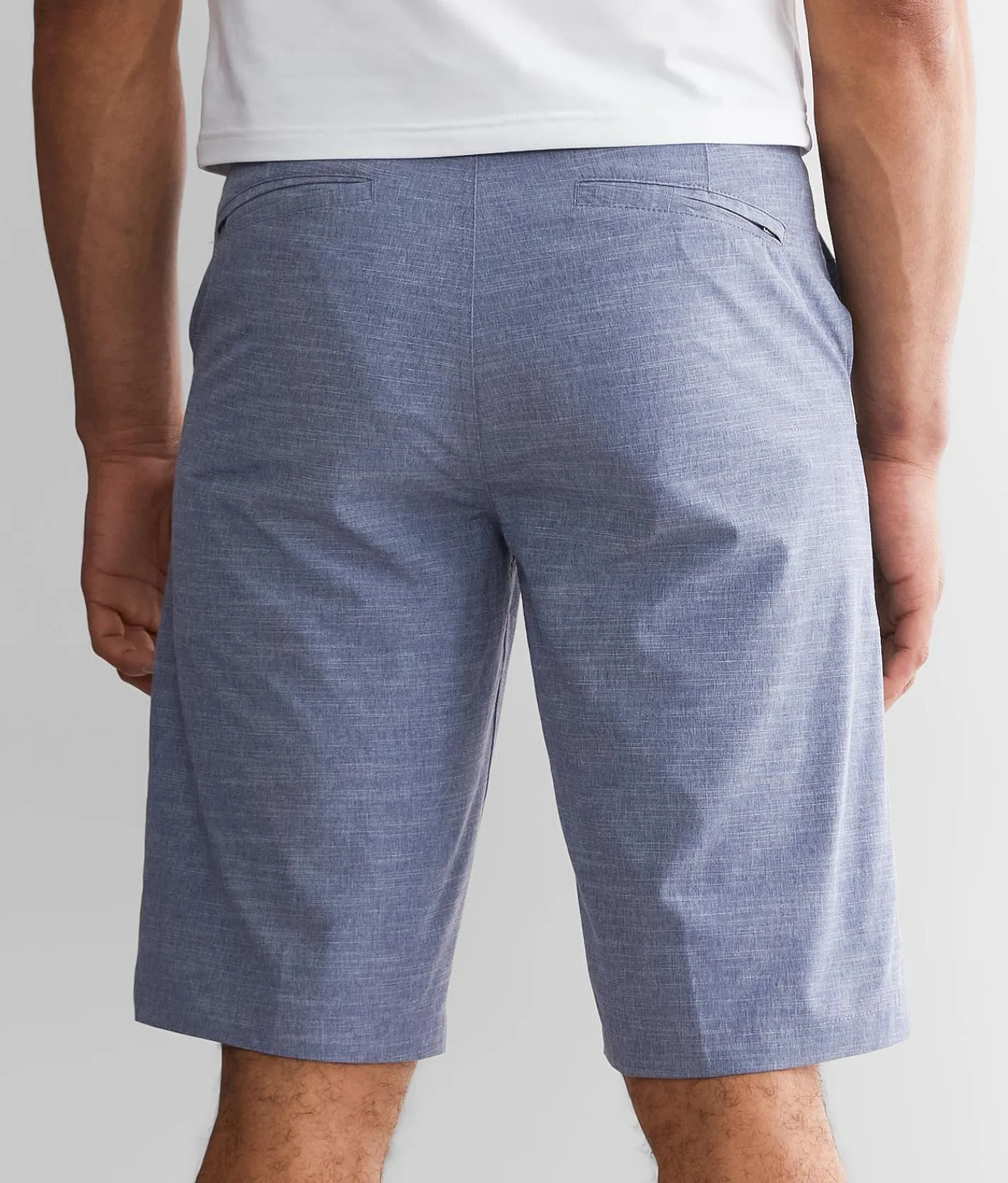 BKE Marled Hybrid Stretch Walkshort Light Blue Clearance