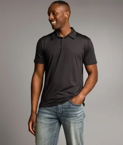BKE Marled Performance Polo Black Sale