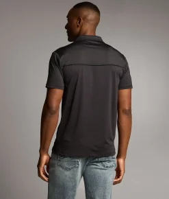 BKE Marled Performance Polo Black Sale