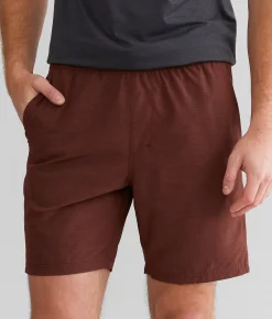 Maven Co-op Marled Performance Stretch Short Maroon Discount