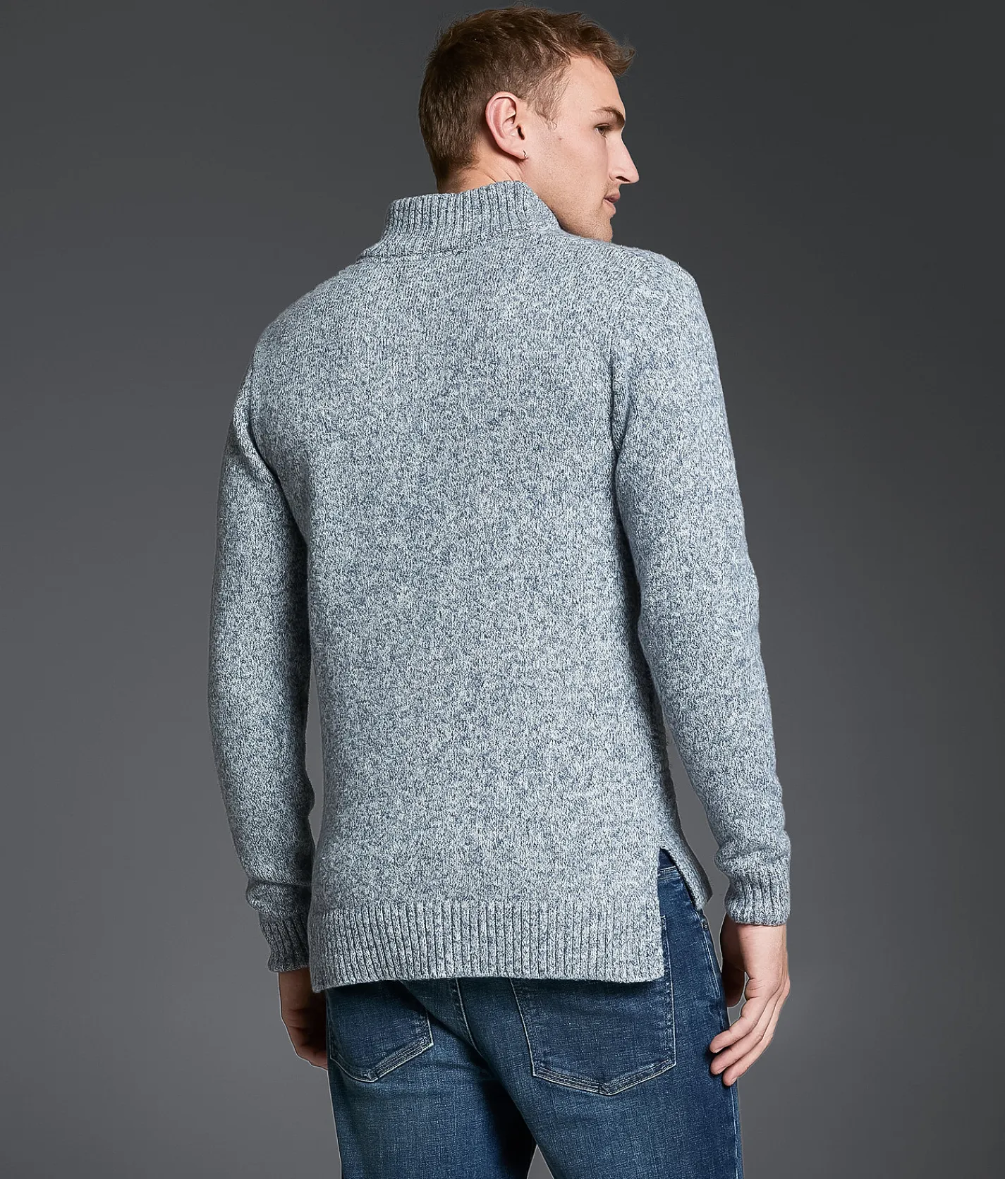 Tops | Outpost Makers Marled Quarter Zip Sweater Grey Combo