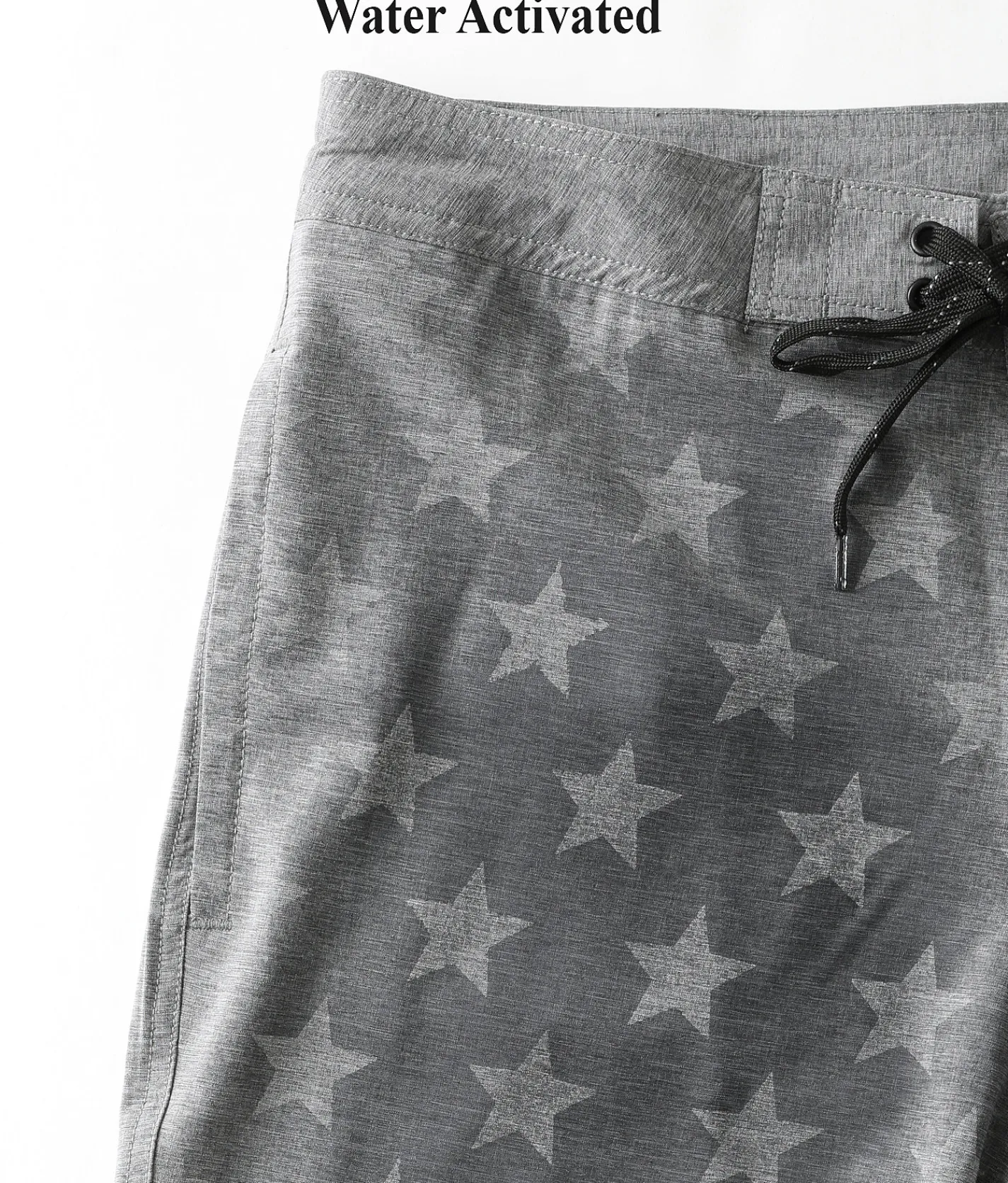 Bottoms|Swimwear | Departwest Marled Stretch Boardshort Black