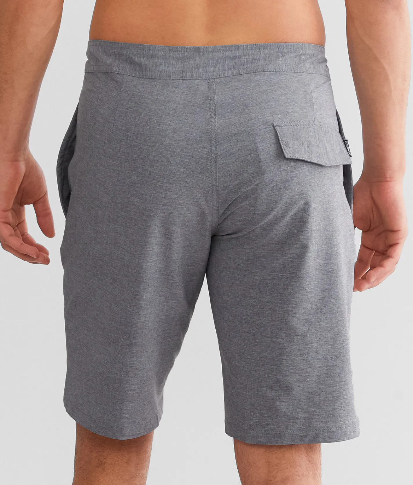 Bottoms|Swimwear | Departwest Marled Stretch Boardshort Black