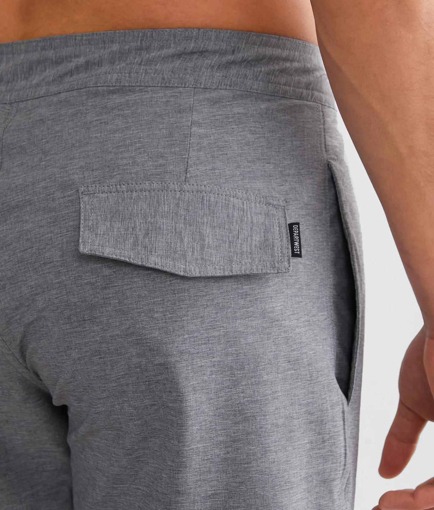 Bottoms|Swimwear | Departwest Marled Stretch Boardshort Black