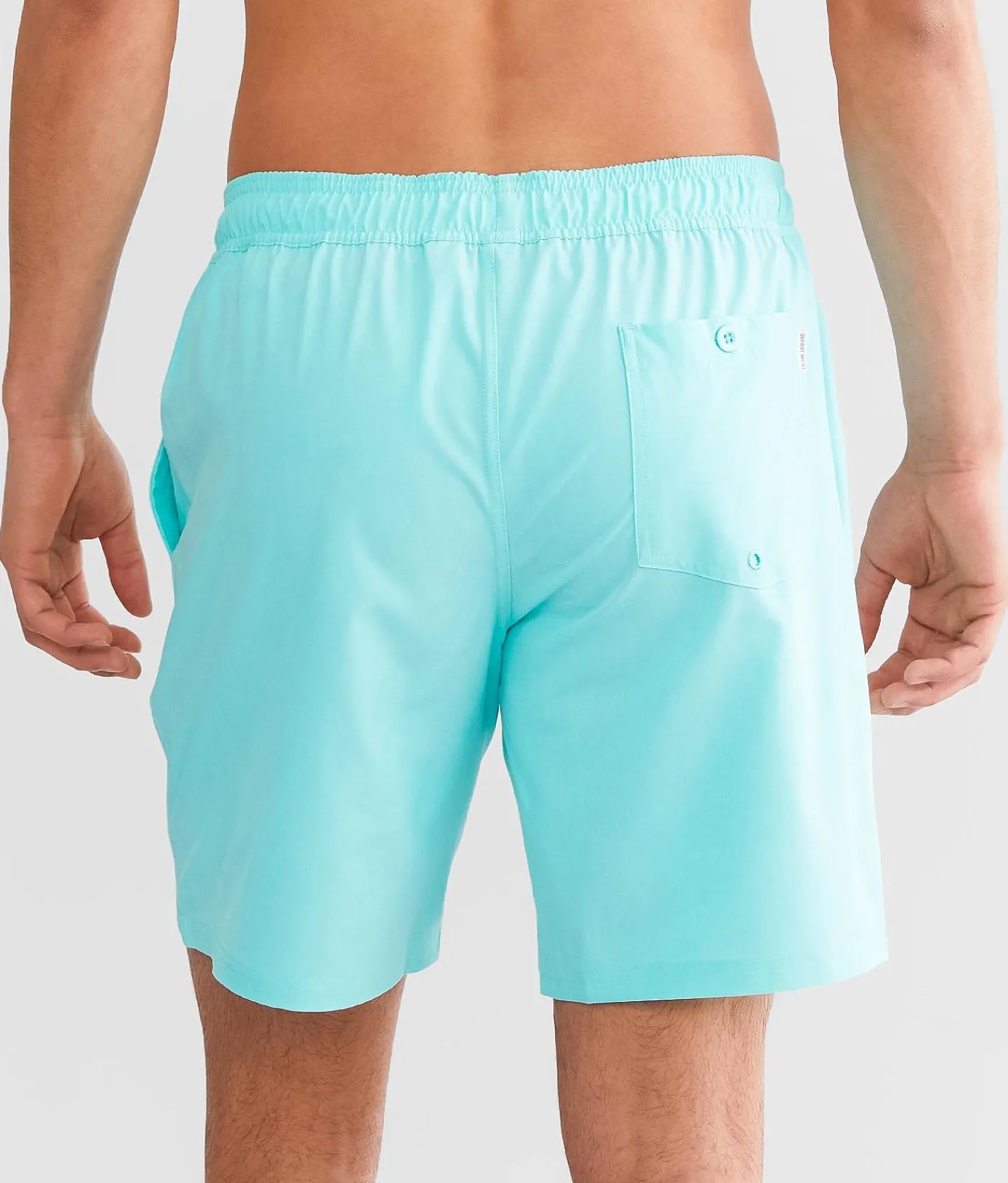 Bottoms|Swimwear | Departwest Marled Stretch Swim Trunks Bright Teal
