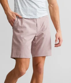 Veece Marled Stretch Walkshort Wine Sale