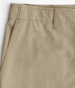 Veece Marled Stretch Walkshort Khaki White Outlet