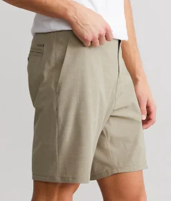 Veece Marled Stretch Walkshort Khaki White Outlet
