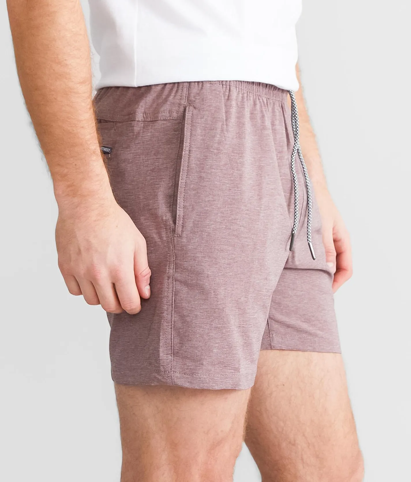 Bottoms|Shorts | Departwest Marled Stretch Walkshort Decadent Chocolate