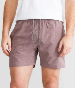 Bottoms|Shorts | Departwest Marled Stretch Walkshort Decadent Chocolate