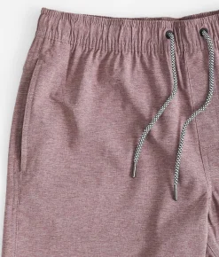 Bottoms|Shorts | Departwest Marled Stretch Walkshort Decadent Chocolate