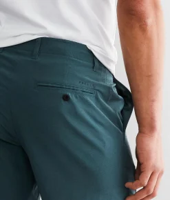 Bottoms|Shorts | Veece Marled Stretch Walkshort Deep Teal