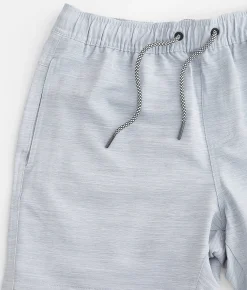 Departwest Marled Stretch Walkshort Light Grey Clearance