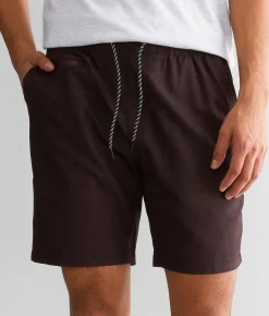 Departwest Marled Stretch Walkshort Black Fudge Clearance