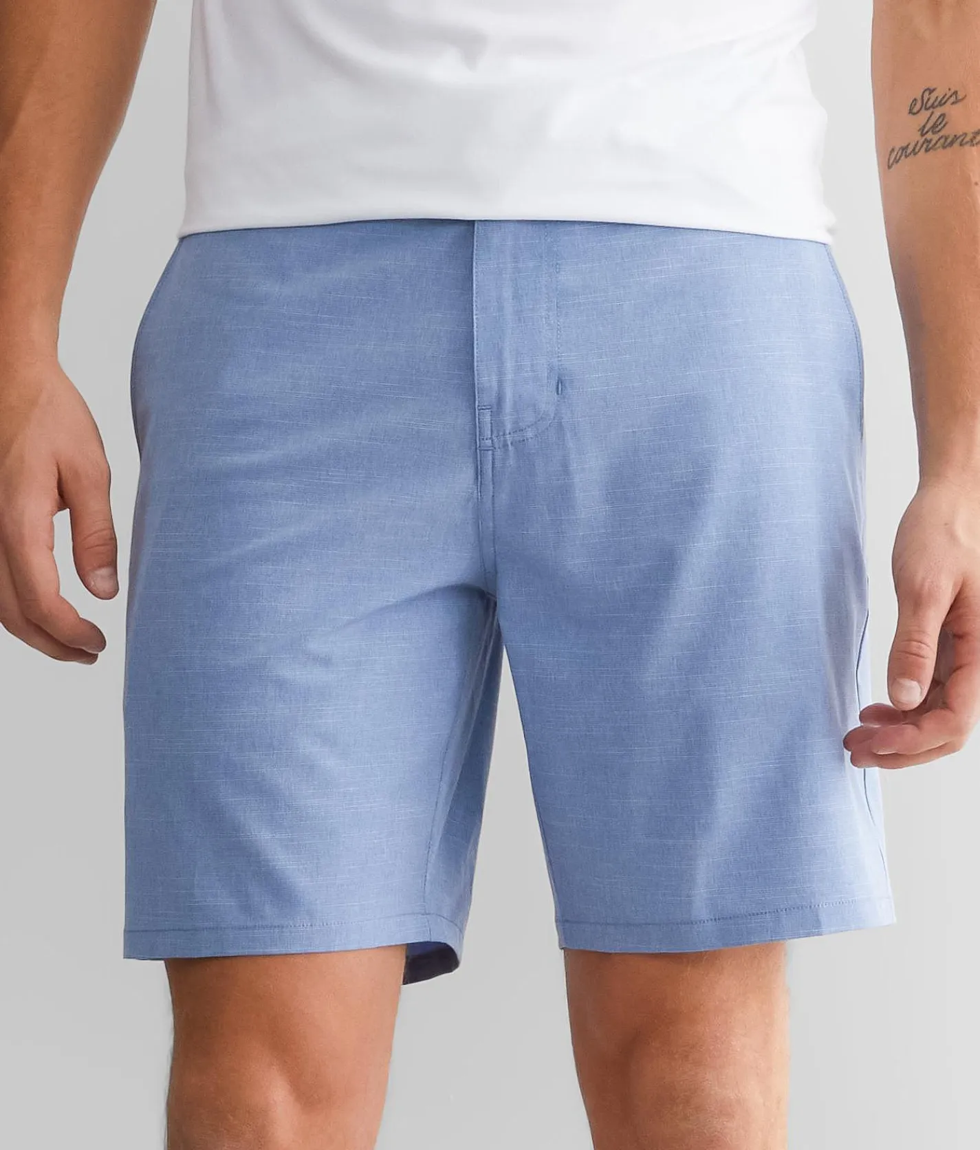 Bottoms|Shorts | Veece Marled Stretch Walkshort Navy Heather