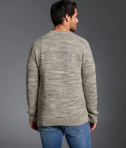 Outpost Makers Marled Sweater Cream Combo New