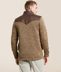 Tops | Gentry County Marled Sweater Knit Pullover Brown