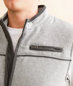 Outpost Makers Marled Woven Vest Grey Online