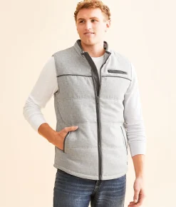 Coats & Jackets | Outpost Makers Marled Woven Vest Grey