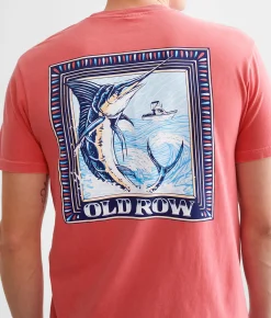 Graphic T-Shirts | Old Row Marlin T-Shirt Crunchberry