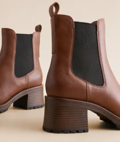 Shoes | Mia Martelli Vintage Lug Ankle Boot Brown
