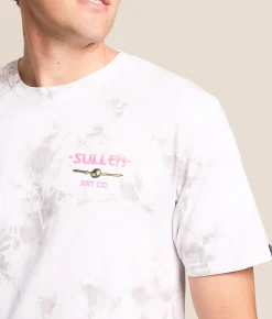 Sullen Martini Club T-Shirt White Lt Grey Crystal Was Clearance