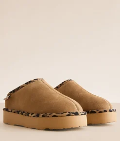 Shoes | Bearpaw Martis Leather Slipper Birch Leopard