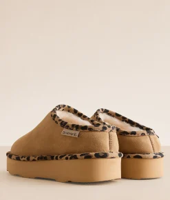 Shoes | Bearpaw Martis Leather Slipper Birch Leopard