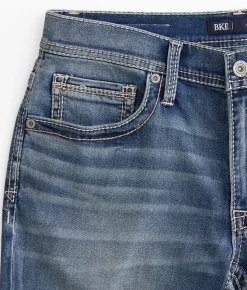 BKE Mason Taper Stretch Jean Preta Hot