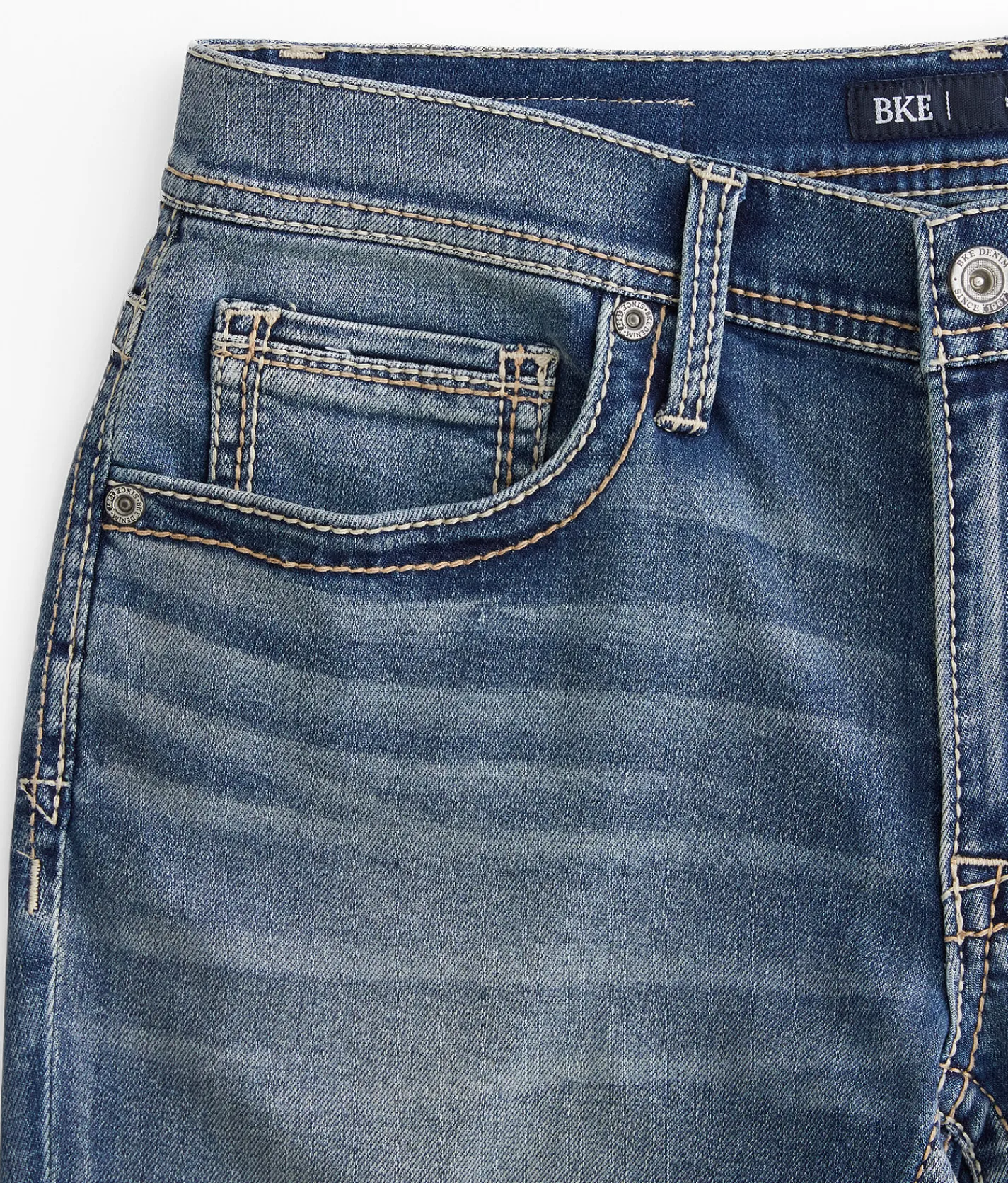 BKE Mason Taper Stretch Jean Preta Hot