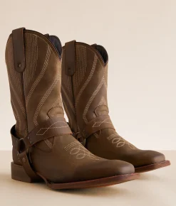 Roan by Bed Stu Matchless Leather Cowboy Boot Tan Crazy Horse Outlet