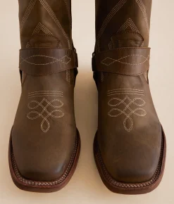 Roan by Bed Stu Matchless Leather Cowboy Boot Tan Crazy Horse Outlet