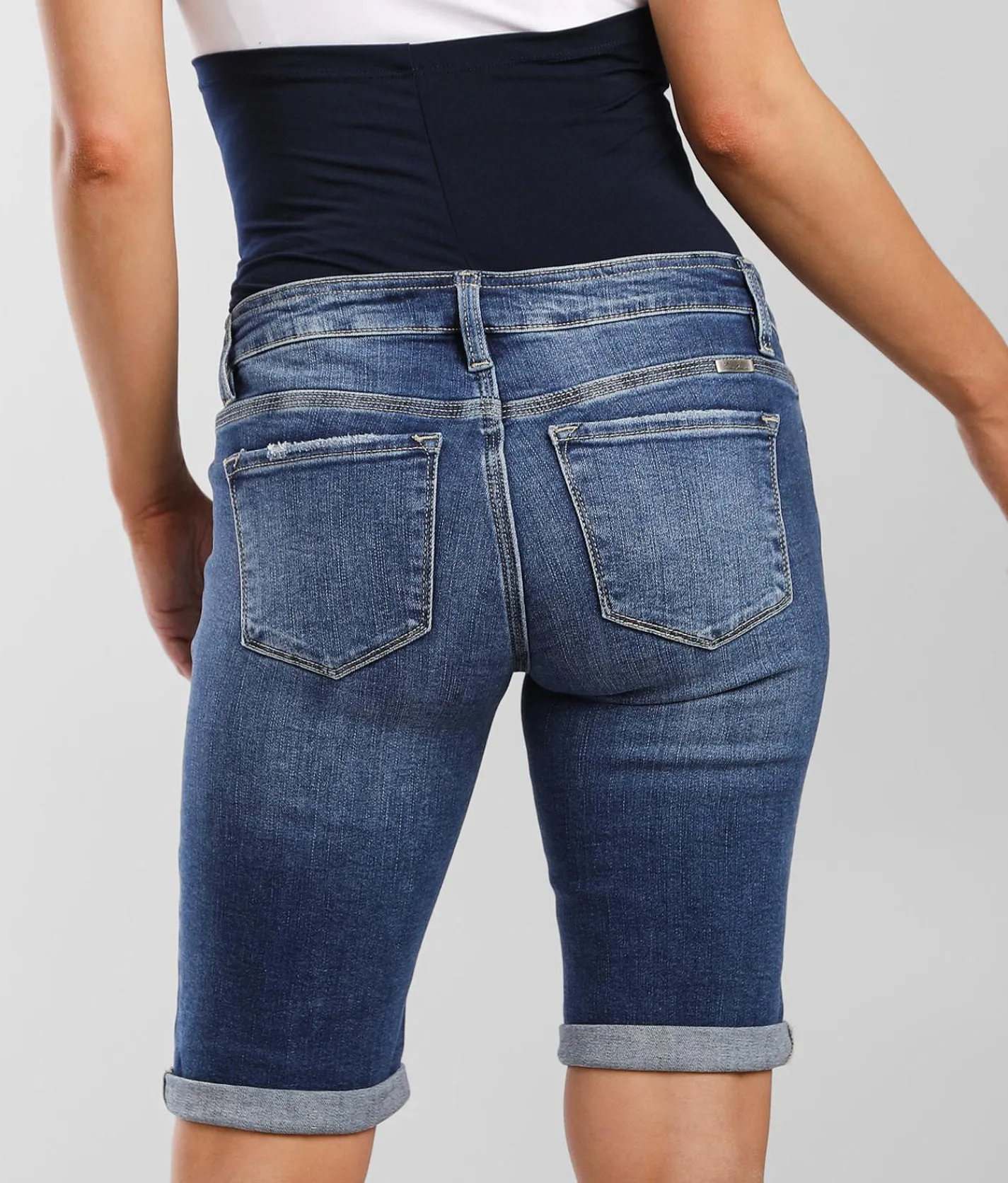 Bottoms|Shorts | KanCan Maternity Bermuda Stretch Short Dark