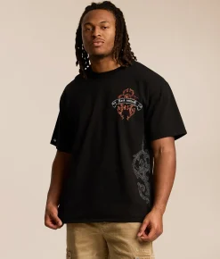 Tops | Rock Revival Matthew T-Shirt Black Dust