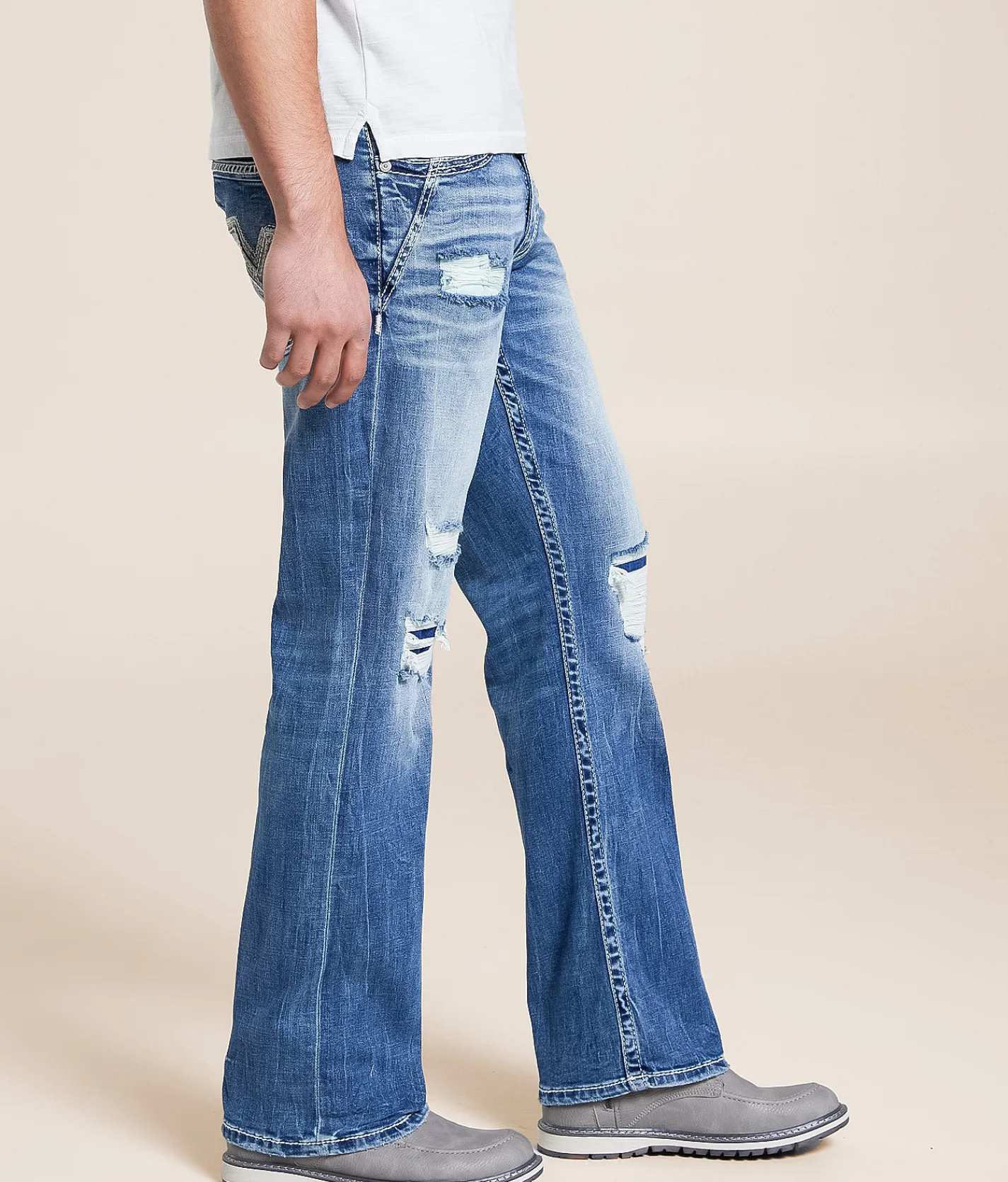 Salvage Mayhem Boot Stretch Jean Elderflower Hot