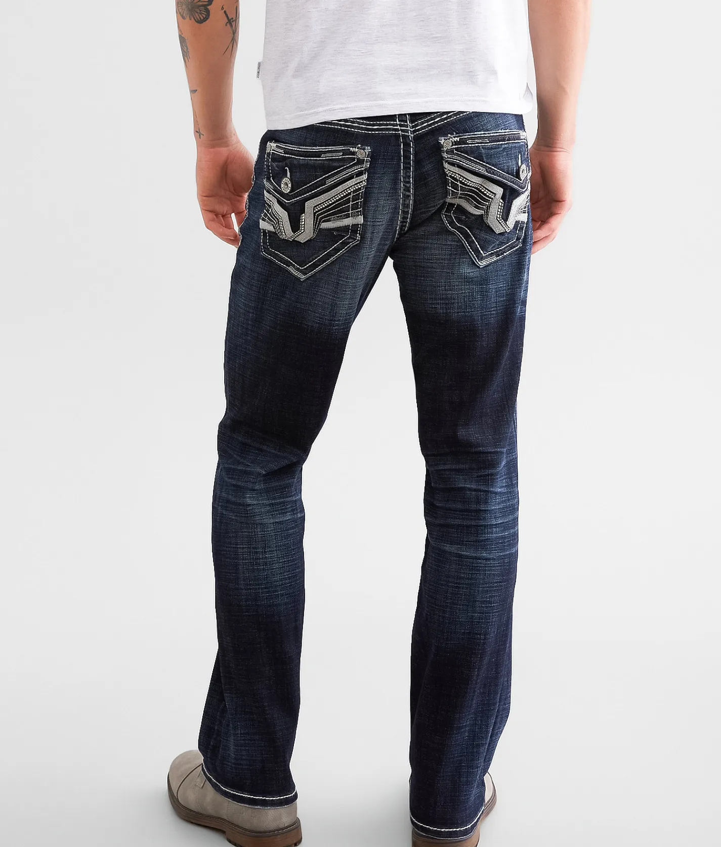 Salvage Mayhem Boot Stretch Jean Berry Noir New