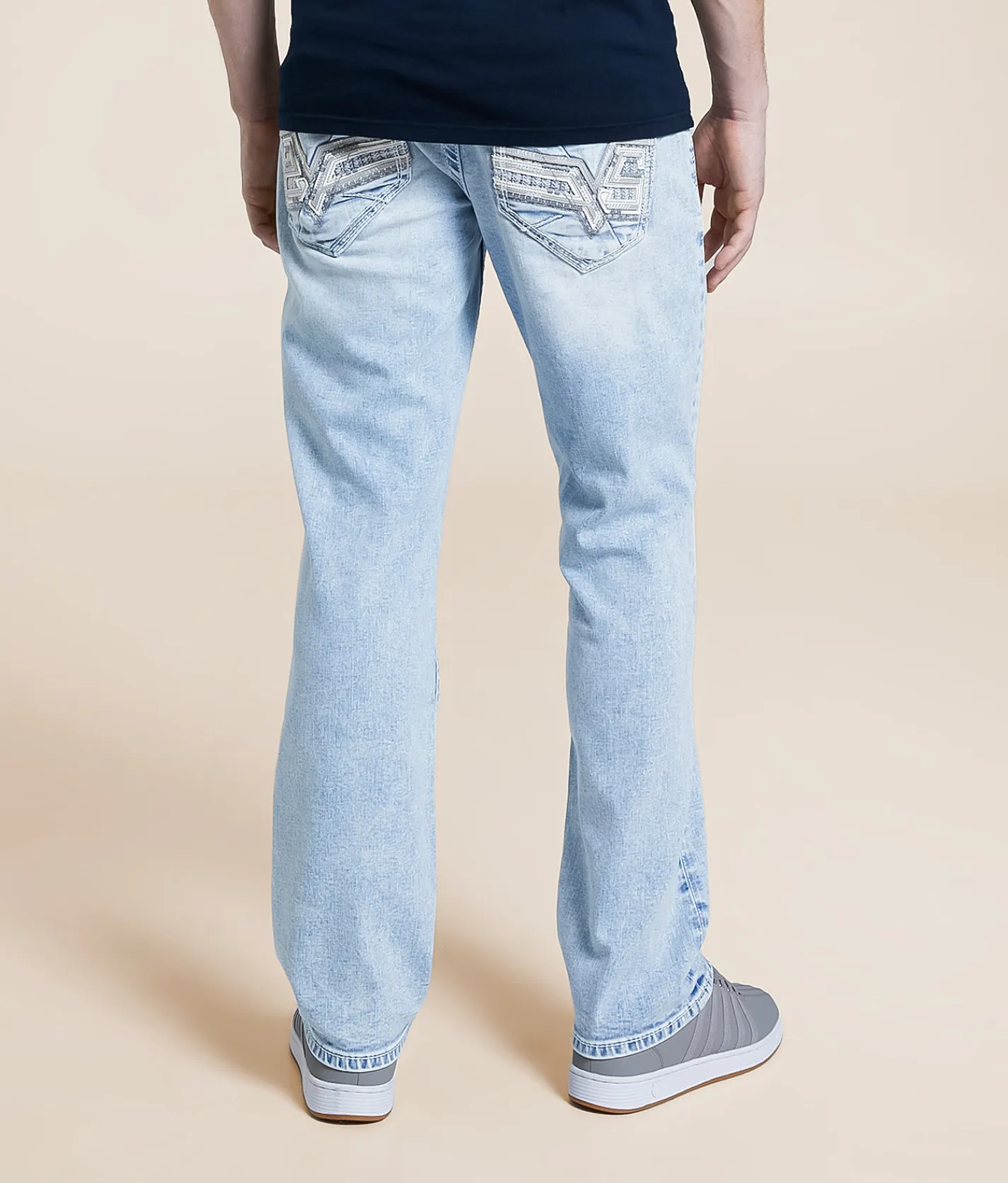 Bottoms | Salvage Mayhem Straight Stretch Jean Terror Bird