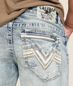 Salvage Mayhem Straight Stretch Jean Dortmunder Gold Best