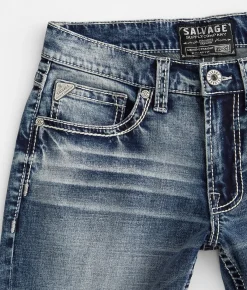 Sale Jeans|Bottoms | Salvage Mayhem Straight Stretch Jean Edessa