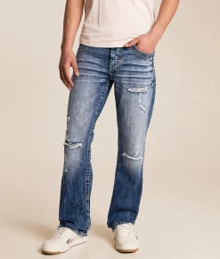 Salvage Mayhem Straight Stretch Jean Riverbend Discount
