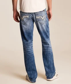 Salvage Mayhem Straight Stretch Jean Riverbend Discount