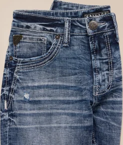 Salvage Mayhem Straight Stretch Jean Riverbend Discount