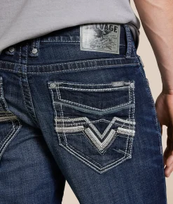 Salvage Mayhem Straight Stretch Jean Bloom New
