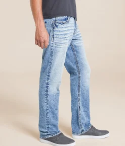 Bottoms | Salvage Mayhem Straight Stretch Jean Hazy Pilsner