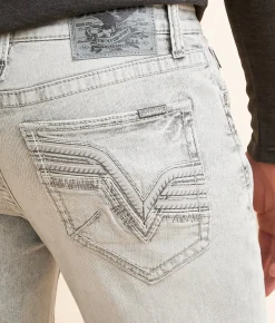 Salvage Mayhem Straight Stretch Jean Milkstout Outlet