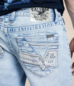 Salvage Mayhem Straight Stretch Jean Terror Bird Outlet