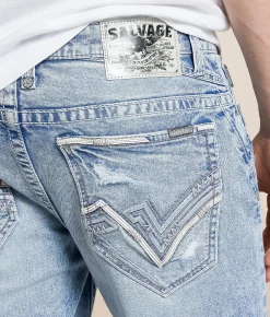 Salvage Mayhem Straight Stretch Jean Beezy Hot